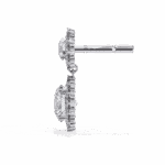 1.5 Carat Celeste Round Diamond Dangle Earrings - Image 2