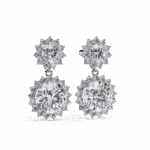 1.5 Carat Celeste Round Diamond Dangle Earrings - Image 6