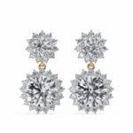 1.5 Carat Celeste Round Diamond Dangle Earrings - Image 8