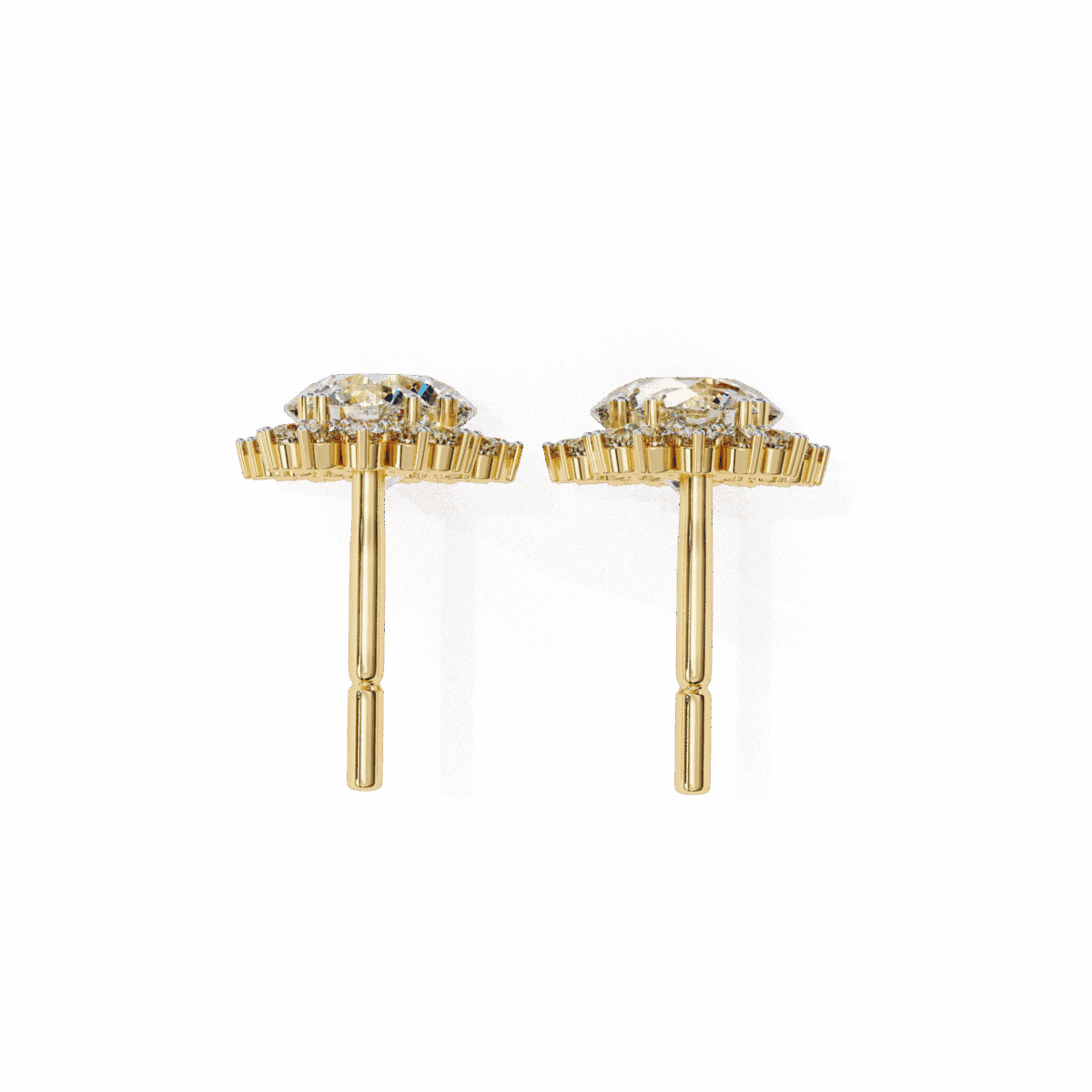 1.5 Carat Celeste Round Diamond Dangle Earrings  Image 11