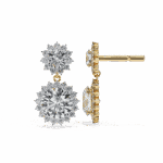 1.5 Carat Celeste Round Diamond Dangle Earrings - Image 14