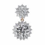 1.5 Carat Celeste Round Diamond Dangle Earrings - Image 17