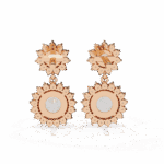 1.5 Carat Celeste Round Diamond Dangle Earrings - Image 19