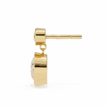 1.75 Carat Twin Round Diamond Drop Earrings - Image 9