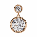 1.75 Carat Twin Round Diamond Drop Earrings - Image 17