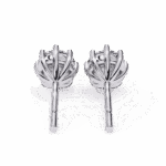 2.5 Carat Multi-Prong Round Solitaire Hoop Earrings - Image 5