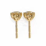 2.5 Carat Multi-Prong Round Solitaire Hoop Earrings - Image 9