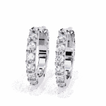 0.2 Carat Eternal Round Diamond Hoop Earrings