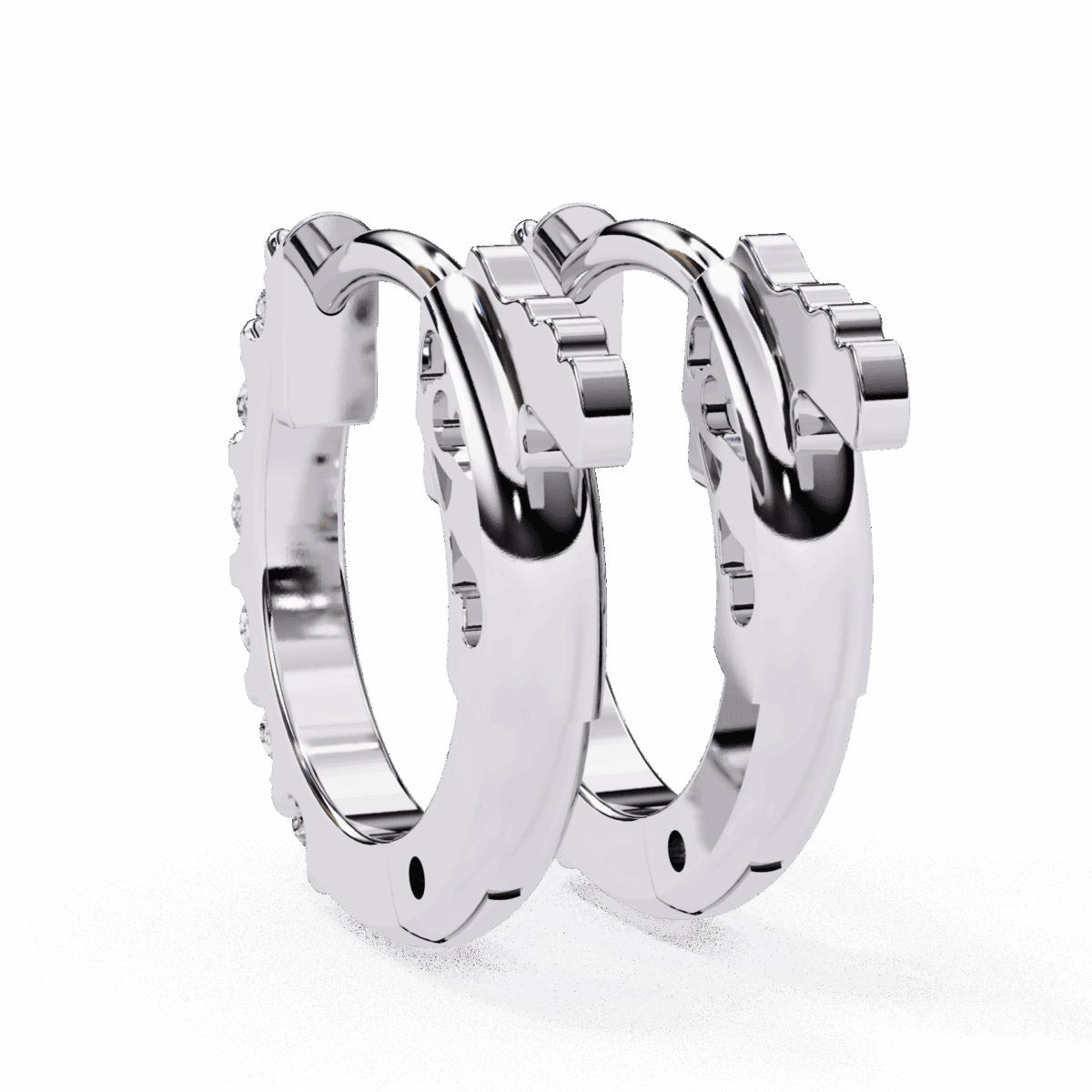 0.2 Carat Eternal Round Diamond Hoop Earrings  Image 3