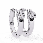 0.2 Carat Eternal Round Diamond Hoop Earrings - Image 3