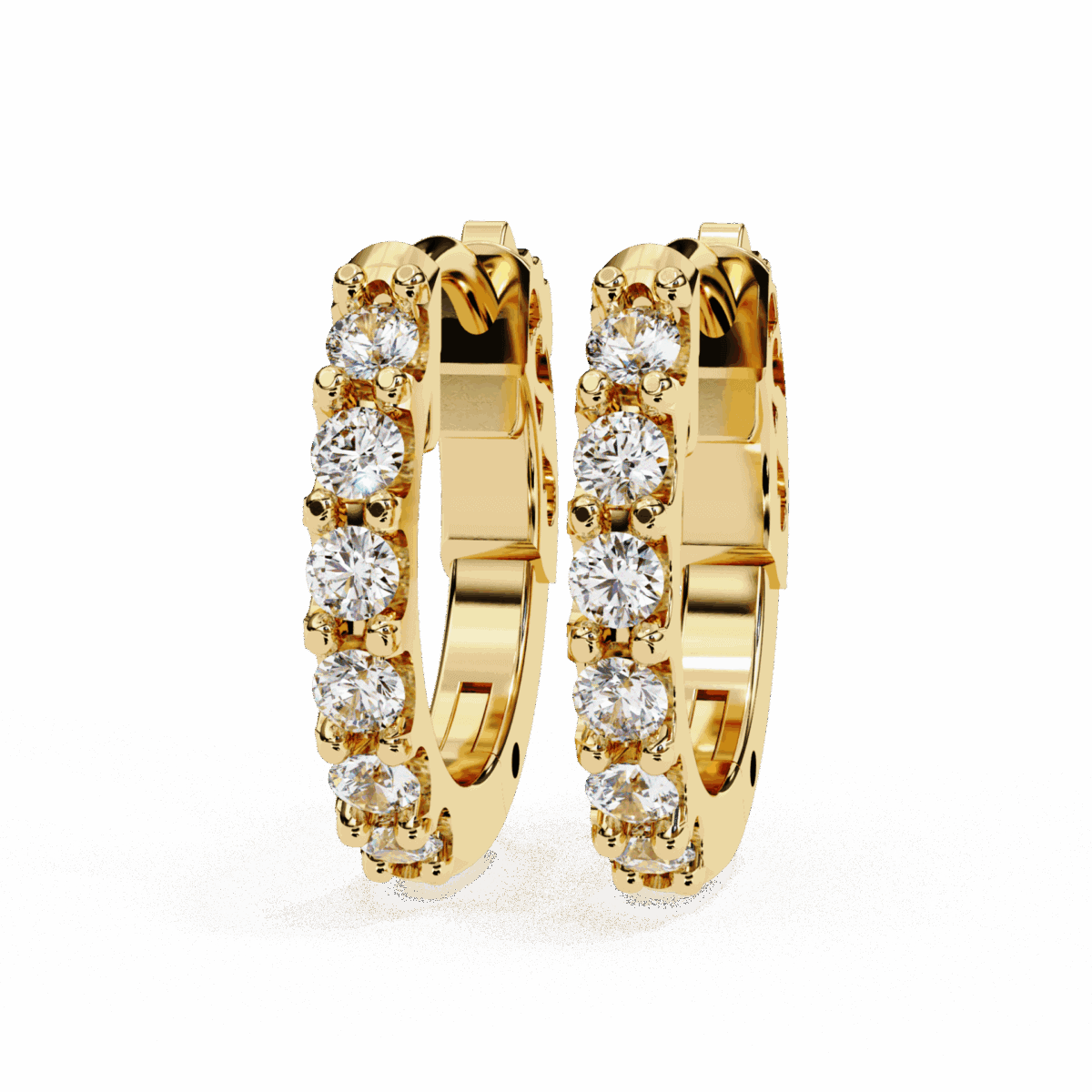 0.2 Carat Eternal Round Diamond Hoop Earrings  Image 5