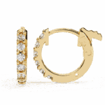 0.2 Carat Eternal Round Diamond Hoop Earrings - Image 8