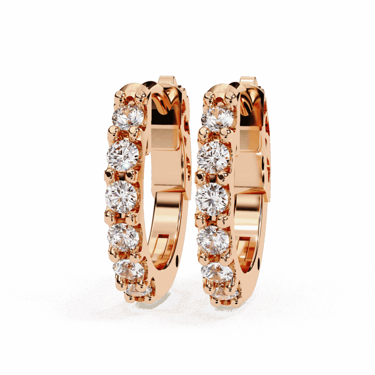 0.2 Carat Eternal Round Diamond Hoop Earrings  Image 9