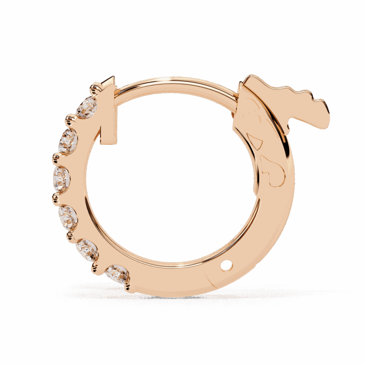 0.2 Carat Eternal Round Diamond Hoop Earrings  Image 10