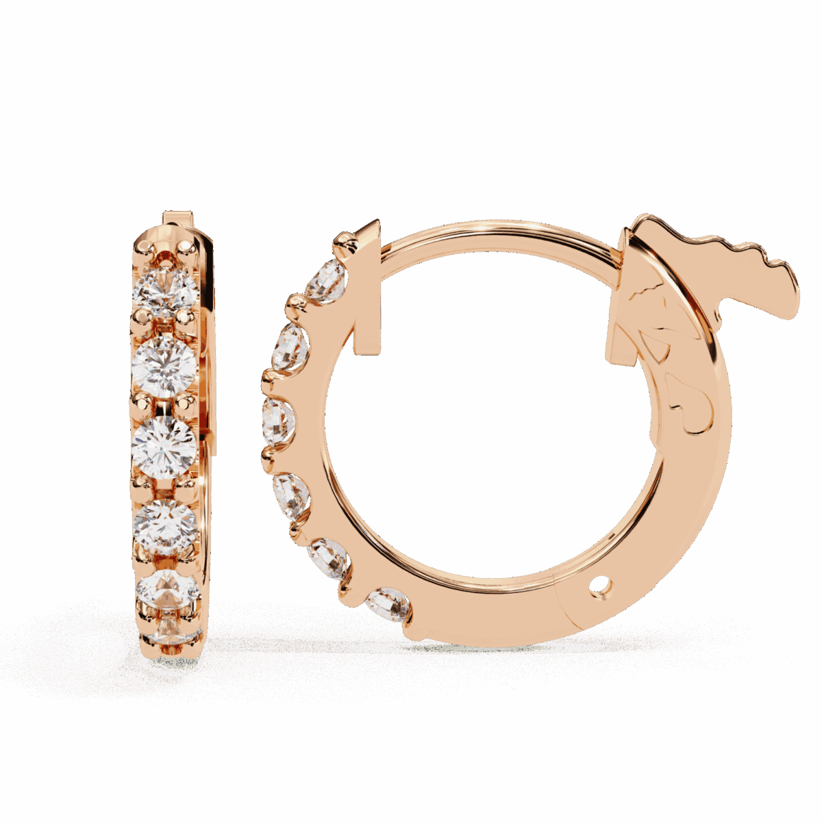 0.2 Carat Eternal Round Diamond Hoop Earrings  Image 12