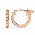 0.2 Carat Eternal Round Diamond Hoop Earrings - Image 12