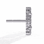 0.8 Carat Refined Round Cluster Diamond Stud Earrings - Image 2