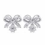 2.25 Carat Flora Round Diamond Dangle Earrings