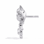 2.25 Carat Flora Round Diamond Dangle Earrings - Image 2