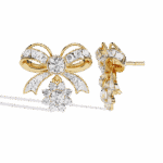 2.25 Carat Flora Round Diamond Dangle Earrings - Image 8