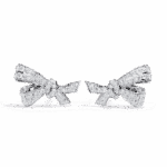 1 Carat Brilliant Round Cluster Diamond Stud Earrings