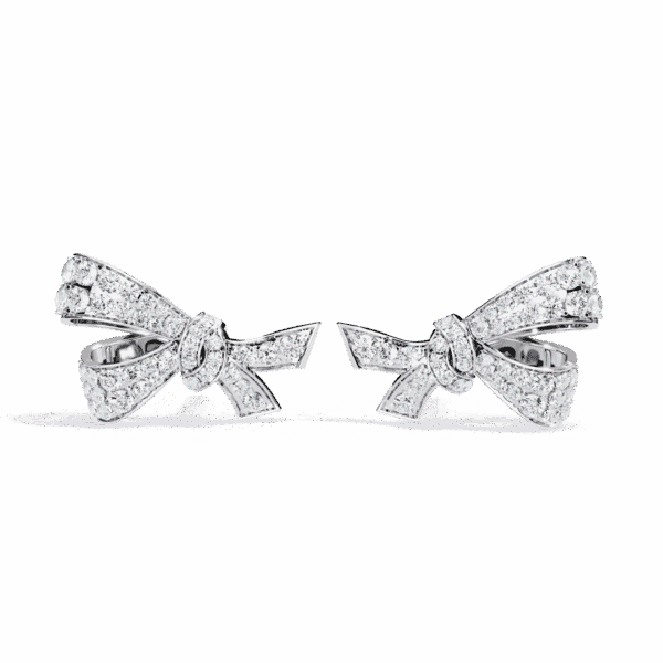 1 Carat Brilliant Round Cluster Diamond Stud Earrings