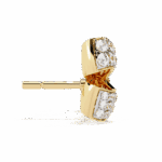 1 Carat Brilliant Round Cluster Diamond Stud Earrings - Image 6