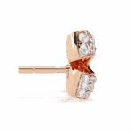 1 Carat Brilliant Round Cluster Diamond Stud Earrings - Image 10