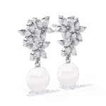 2.5 Carat Petal Marquise Diamond Dangle Earrings - Image 4