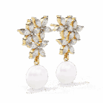 2.5 Carat Petal Marquise Diamond Dangle Earrings - Image 9