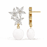 2.5 Carat Petal Marquise Diamond Dangle Earrings - Image 10