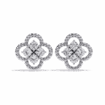 0.9 Carat Petite Round Diamond Stud Earrings