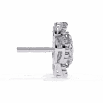 0.9 Carat Petite Round Diamond Stud Earrings - Image 2