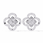 0.9 Carat Petite Round Diamond Stud Earrings - Image 3