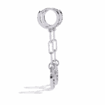 0.5 Carat Trinity Round Diamond Dangle Earrings - Image 2