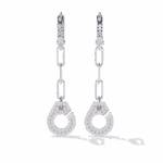 0.5 Carat Trinity Round Diamond Dangle Earrings - Image 3