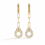 0.5 Carat Trinity Round Diamond Dangle Earrings - Image 5