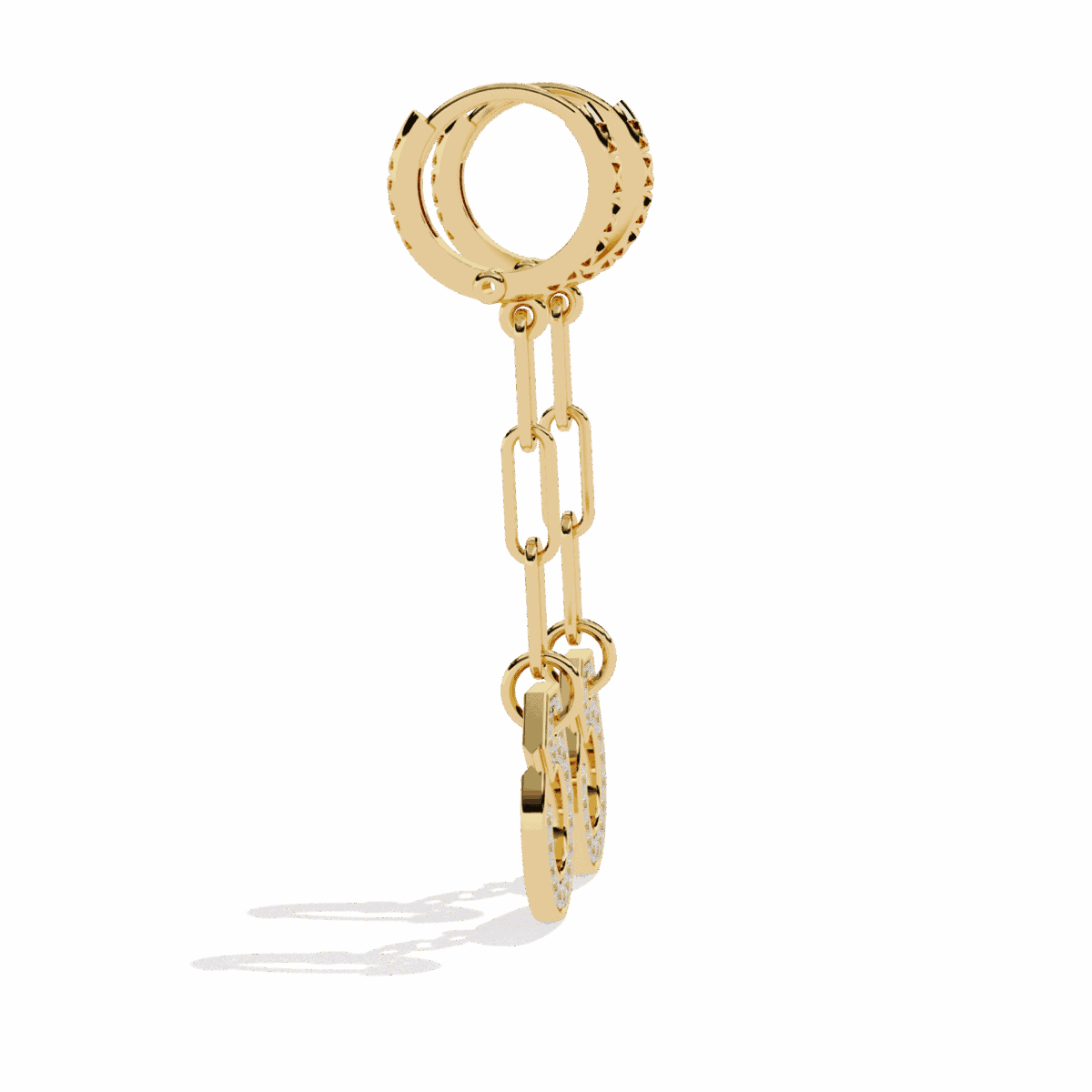 0.5 Carat Trinity Round Diamond Dangle Earrings  Image 6