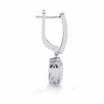 1.5 Carat Classic Oval Diamond Drop Earrings - Image 2