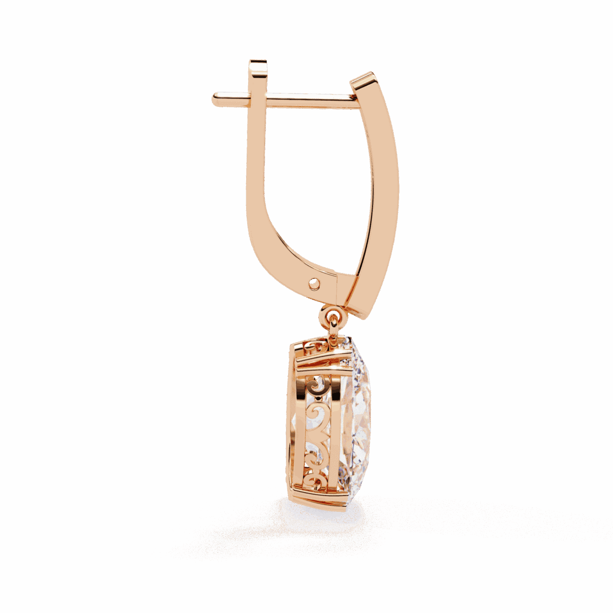 1.5 Carat Classic Oval Diamond Drop Earrings  Image 10