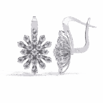 1.75 Carat Radiant Round Diamond Bali Earrings - Image 4