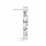 0.4 Carat Cascade Round Diamond Dangle Earrings - Image 2