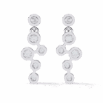 0.4 Carat Cascade Round Diamond Dangle Earrings - Image 3