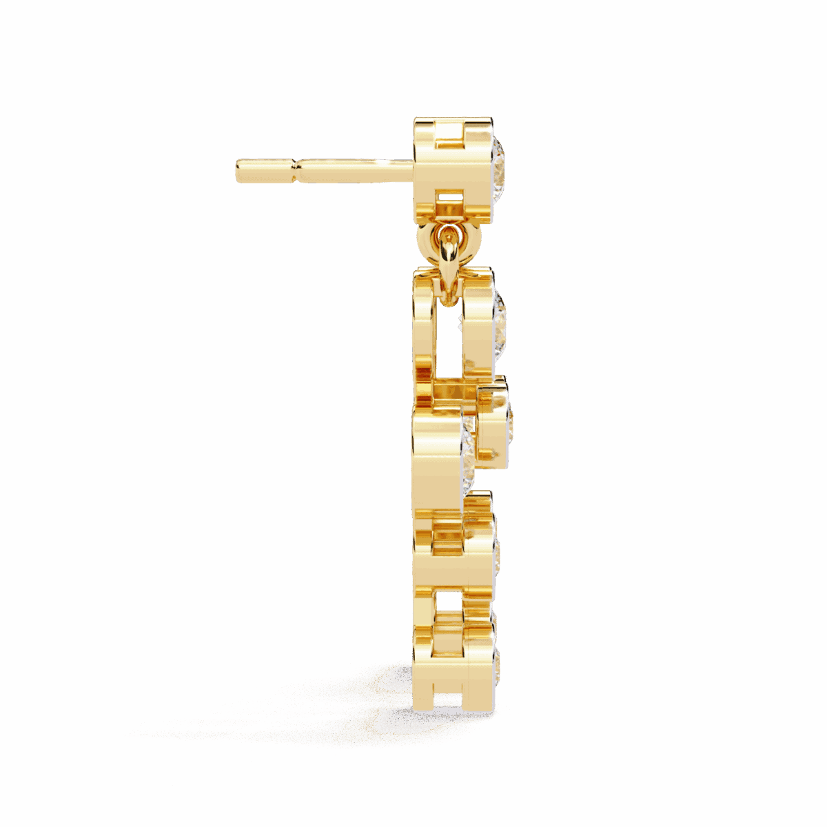 0.4 Carat Cascade Round Diamond Dangle Earrings  Image 6