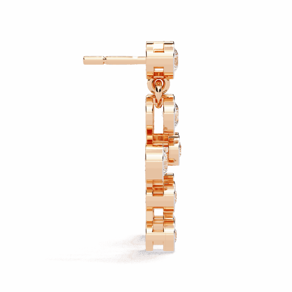 0.4 Carat Cascade Round Diamond Dangle Earrings  Image 10