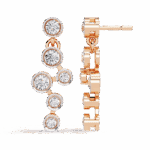 0.4 Carat Cascade Round Diamond Dangle Earrings - Image 12