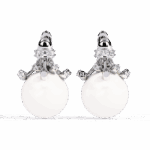 0.4 Carat Round Trio Drop Diamond Stud Earrings