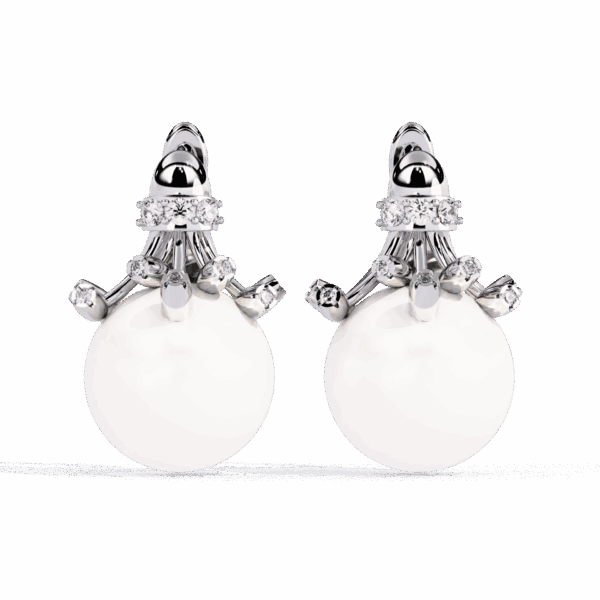 0.4 Carat Round Trio Drop Diamond Stud Earrings