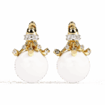 0.4 Carat Round Trio Drop Diamond Stud Earrings - Image 5