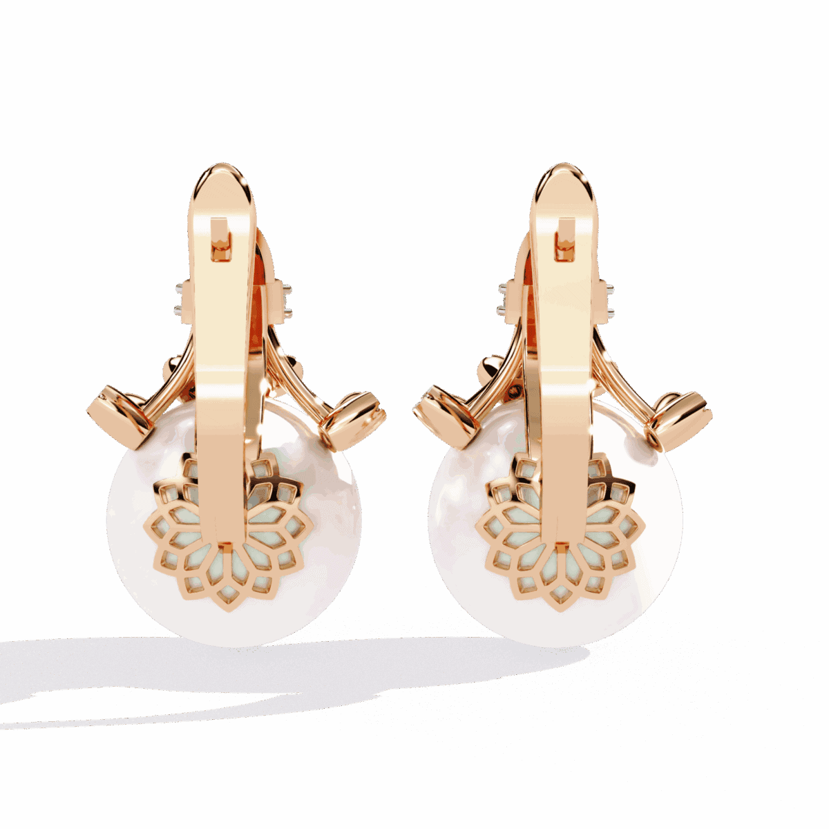 0.4 Carat Round Trio Drop Diamond Stud Earrings  Image 11